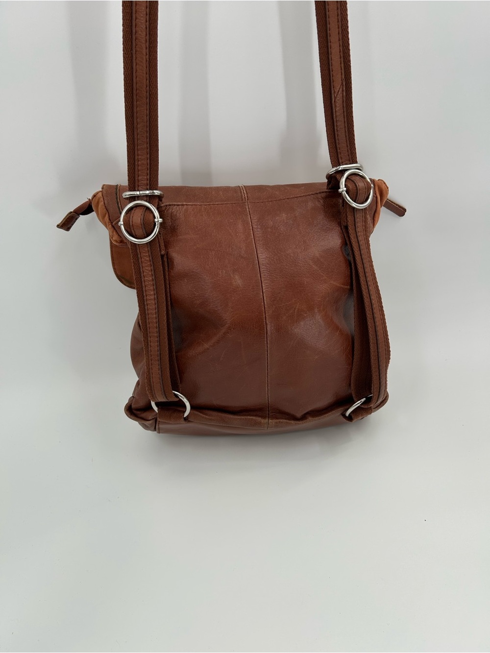 The Sak Convertible Leather Backpack Shoulder Bag - Picture 4 of 16
